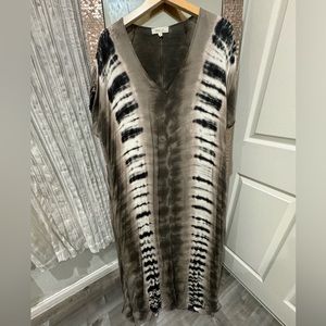 Silk Tie Dye Maxi Dress